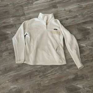 Patagonia Pullover- Cream Color, Size Large
